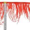 Franja de Plumas de Avestruz (Meio Metro) - Vermelho