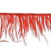 Franja de Plumas de Avestruz (Meio Metro) - Vermelho