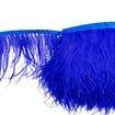Franja de Plumas de Avestruz (Meio Metro) - Azul Royal