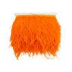 Franja de Plumas de Avestruz (Meio Metro) - Laranja