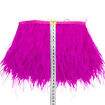 Franja de Plumas de Avestruz (Meio Metro) - Pink