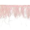 Franja de Plumas de Avestruz (Meio Metro) - Rosa Pó