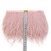 Franja de Plumas de Avestruz (Meio Metro) - Rosa Pó