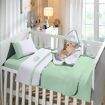 Jogo de Berço em Malha 100% Algodão c/ 03 Peças Buettner - Teddy Soninho Verde