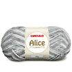 Lã Alice 100 gr - Círculo Cor da Lã Alice:9465 - Inox (Cinza/Branco)