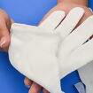 Luva Branca Tricotada Algodão/Poliéster Curta 20 cm