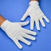Luva Branca Tricotada Algodão/Poliéster Curta 20 cm