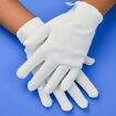 Luva Branca Tricotada Algodão/Poliéster Curta 20 cm