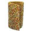 Manta de Strass 10x45cm - Dourado e Multicor