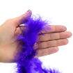 Kit 5 Marabu de Pluma Natural Cor:Roxo