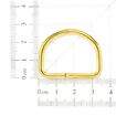 Meia Argola 29 mm Dourada - Pct c/ 10 unidades