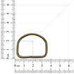 Meia Argola 29 mm Ouro Velho - Pct c/ 10 unidades