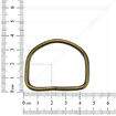 Meia Argola 38 mm Ouro Velho - Pct c/ 10 unidades