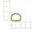 Meia Argola 16 mm Ouro Velho - Pct c/ 10 unidades