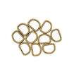 Meia Argola 16 mm Ouro Velho - Pct c/ 10 unidades