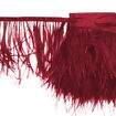 Franja de Plumas de Avestruz (Meio Metro) - Marsala