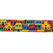 Fita de Gorgurão Estampada 38 mm Cor 250 Casas Coloridas - Peça c/ 10 mt