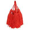 Tassel Pingente de Seda - Pct c/ 10 unidades Cor do Pingente Tassel:Vermelho Tomate