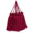 Tassel Pingente de Seda - Pct c/ 10 unidades Cor do Pingente Tassel:Bordô