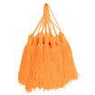 Tassel Pingente de Seda - Pct c/ 10 unidades Cor do Pingente Tassel:Laranja Néon