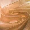 Tecido Organza Cristal Bege - 1 Metro