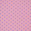 Tecido de Algodão Estampado (Meio Metro) - Rosa e Bola Lilás