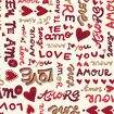 Tecido de Algodão Estampado (Meio Metro) - Coleção Amor Amour Amore Love Cor da Coleção Amor Amour Amore Love:536003 - A