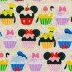 Tecido de Algodão Estampa Digital (Meio Metro) - Coleção Disney Cupcakes