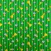 Tecido de Algodão Estampa Digital (Meio Metro) - Copa do Mundo Fundo Verde