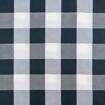 Tecido de Algodão Fio Tinto (Meio Metro) - Xadrez 50 mm Preto e Branco