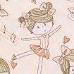 Tecido de Algodão Estampado (Meio Metro) - Mini Bailarinas