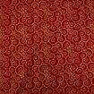 Tecido de Algodão Estampado (Meio Metro) - Natal Arabesco Vermelho e Dourado