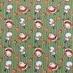 Tecido de Algodão Estampado (Meio Metro) - Natal Noel e Snow Fundo Verde