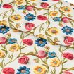 Tecido de Algodão Estampa Digital (Meio Metro) - Bordado Floral Realista