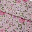 Tecido de Algodão Estampado (Meio Metro) - Floral Rosa