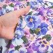 Tecido de Algodão Estampa Digital (Meio Metro) - Floral Tons de Lilás