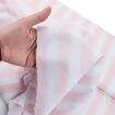 Tecido de Algodão Estampado (Meio Metro) - Listras Rosa e Branco