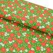 Tecido de Algodão Estampado (Meio Metro) - 2412 Natal Floral Mini Poinsétia