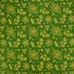 Tecido de Algodão Estampado (Meio Metro) - 2651 Natal Floral Verde e Dourado