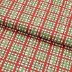 Tecido de Algodão Estampado (Meio Metro) - Xadrez Natal Multicolorido