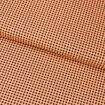 Tecido de Algodão Estampado (Meio Metro) - Xadrez P Laranja e Preto