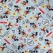 Tecido Belize Döhler Licenciado Decoração e Artesanato 1,40m Largura - 1 Metro Cor:Mickey Mouse Cinza Vintage