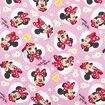 Tecido Belize Döhler Licenciado Decoração e Artesanato 1,40m Largura - 1 Metro Cor:Minnie Mouse 08 Rosa Escuro