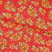 Tecido Chita de Algodão (Meio Metro) Ref. 3027V2 - Vermelho/Laranja/Verde
