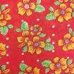 Tecido Chita de Algodão (Meio Metro) Ref. 3027V2 - Vermelho/Laranja/Verde