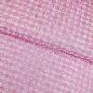 Tecido Popeline 100% Algodão Xadrez Rosa e Branco com Corações 1 Metro