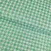 Tecido Popeline 100% Algodão Xadrez Verde e Branco com Corações 1 Metro