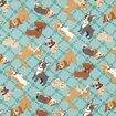 Tecido Belize Döhler Decoração e Artesanato 1,40m Largura - 1 Metro Cor:Pets Tiffany