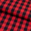 Tecido Xadrez 20mm 100% Algodão Fio Tinto 0,50x1,50m Cor:450210 Vermelho e Preto