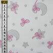 Fralda Estampada 100% Algodão 70x70cm Döhler - Unidade Cor:Luas e Estrelas